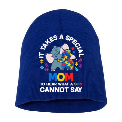 Autism It Takes A Special Mom Autistic Son Proud Autism Mom Cute Gift Short Acrylic Beanie