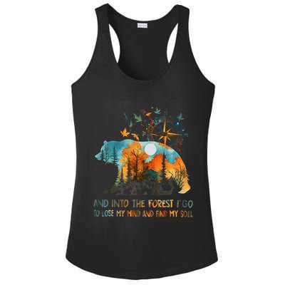 And Into The Forest I Go To Lose My Mind Camping Ladies PosiCharge Competitor Racerback Tank