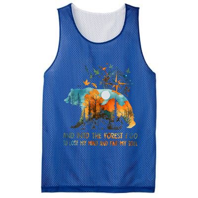 And Into The Forest I Go To Lose My Mind Camping Mesh Reversible Basketball Jersey Tank