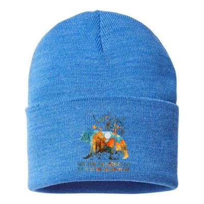 And Into The Forest I Go To Lose My Mind Camping Sustainable Knit Beanie
