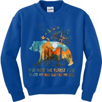 And Into The Forest I Go To Lose My Mind Camping Kids Sweatshirt