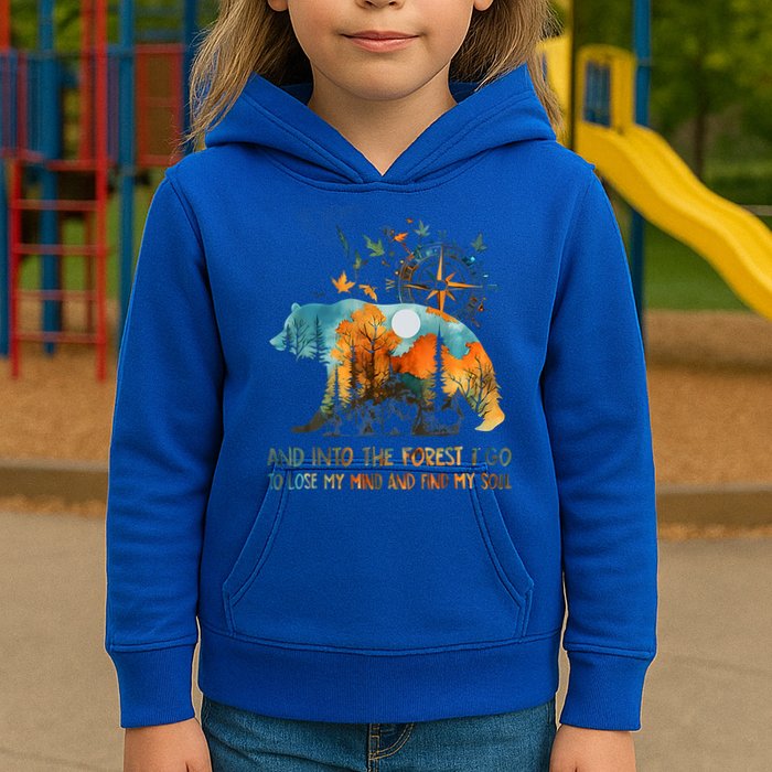 And Into The Forest I Go To Lose My Mind Camping Kids Hoodie