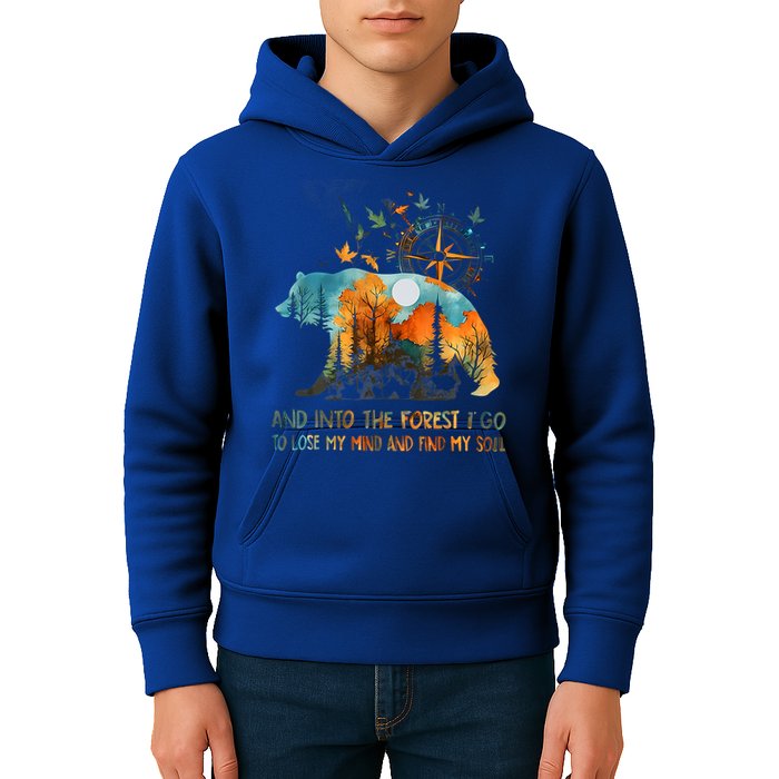 And Into The Forest I Go To Lose My Mind Camping Kids Hoodie