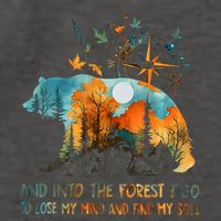 And Into The Forest I Go To Lose My Mind Camping Vector Backpack