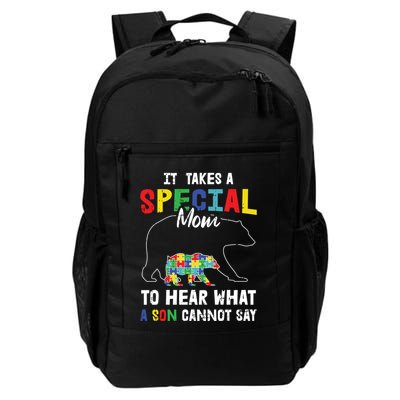Autism It Takes A Special Mom To Hear What A Son Cannot Say Gift Backpack