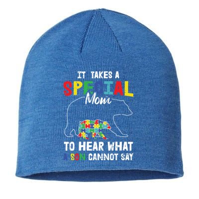 Autism It Takes A Special Mom To Hear What A Son Cannot Say Gift Sustainable Beanie