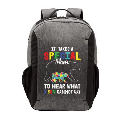 Autism It Takes A Special Mom To Hear What A Son Cannot Say Gift Vector Backpack