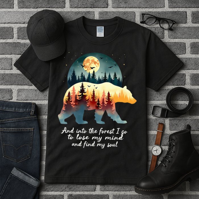 And Into The Forest I Go To Lose My Mind And Find My Soul Tall T-Shirt
