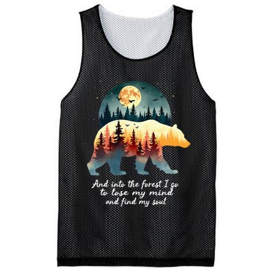 And Into The Forest I Go To Lose My Mind And Find My Soul Mesh Reversible Basketball Jersey Tank