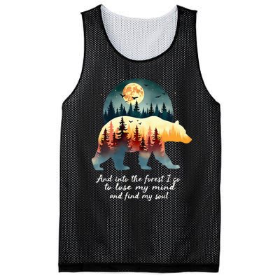 And Into The Forest I Go To Lose My Mind And Find My Soul Mesh Reversible Basketball Jersey Tank