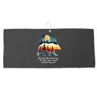 And Into The Forest I Go To Lose My Mind And Find My Soul Large Microfiber Waffle Golf Towel