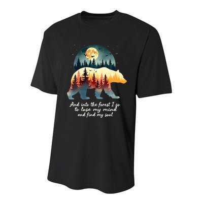And Into The Forest I Go To Lose My Mind And Find My Soul Youth Performance Sprint T-Shirt