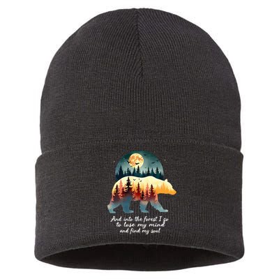 And Into The Forest I Go To Lose My Mind And Find My Soul Sustainable Knit Beanie