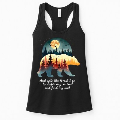 And Into The Forest I Go To Lose My Mind And Find My Soul Womens Tank Top