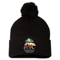 And Into The Forest I Go To Lose My Mind And Find My Soul Pom Pom 12in Knit Beanie