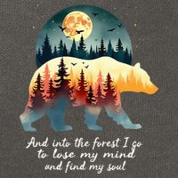 And Into The Forest I Go To Lose My Mind And Find My Soul Cotton Canvas Backpack