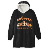 Adopted Is The Best Breed Dog Rescue Shelter & Adoption Hooded Wearable Blanket