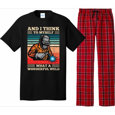 And I Think To Myself What A Wonderful Weld Welding Welder Pajama Set