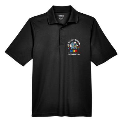 Autism It Takes A Special Mom Autistic Son Proud Autism Mom Men's Origin Performance Pique Polo