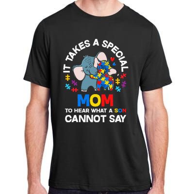 Autism It Takes A Special Mom Autistic Son Proud Autism Mom Adult ChromaSoft Performance T-Shirt