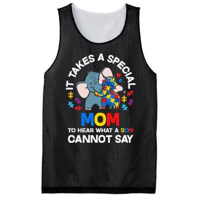 Autism It Takes A Special Mom Autistic Son Proud Autism Mom Mesh Reversible Basketball Jersey Tank