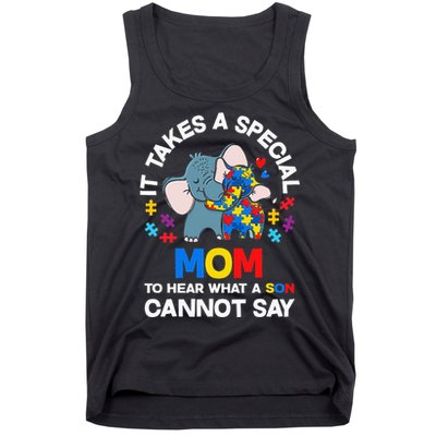 Autism It Takes A Special Mom Autistic Son Proud Autism Mom Tank Top