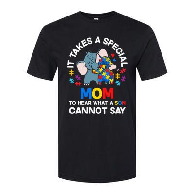 Autism It Takes A Special Mom Autistic Son Proud Autism Mom Softstyle CVC T-Shirt