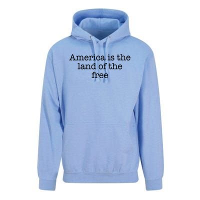 America Is The Land Of The Free Gift Unisex Surf Hoodie