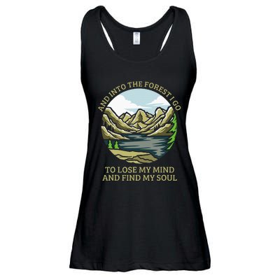 And Into The Forest I Go To Lose My Mind And Find My Soul Ladies Essential Flowy Tank