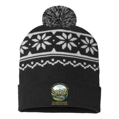 And Into The Forest I Go To Lose My Mind And Find My Soul USA-Made Snowflake Beanie