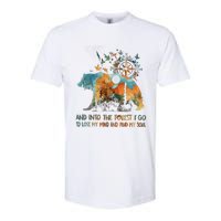 And Into The Forest I Go To Lose My Mind Camping Bear Softstyle® CVC T-Shirt