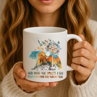 And Into The Forest I Go To Lose My Mind Camping Bear Mug
