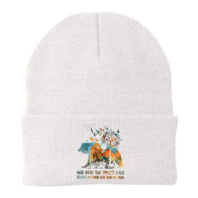 And Into The Forest I Go To Lose My Mind Camping Bear Beanie