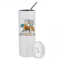 And Into The Forest I Go To Lose My Mind Camping Bear Stainless Steel Tumbler