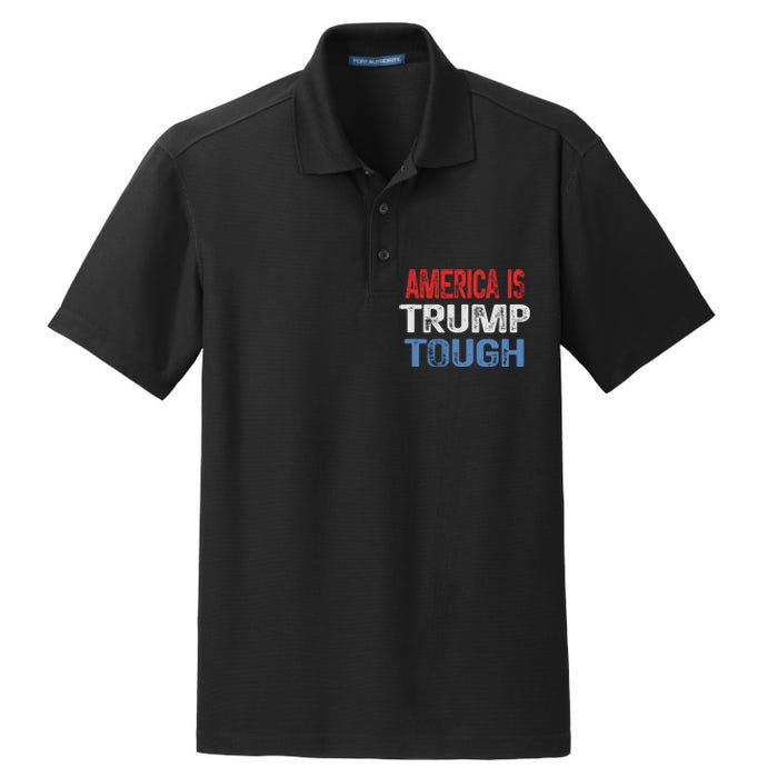 America Is Trump Tough Trump Vance 2024 Dry Zone Grid Polo