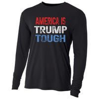 America Is Trump Tough Trump Vance 2024 Cooling Performance Long Sleeve Crew