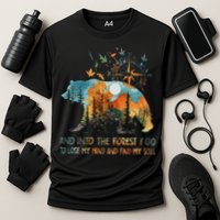 And Into The Forest I Go To Lose My Mind Camping Bear Performance Shirt