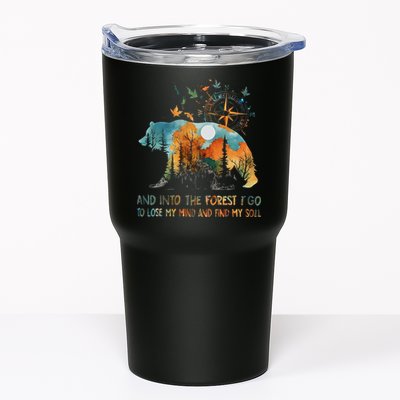 And Into The Forest I Go To Lose My Mind Camping Bear Tumbler