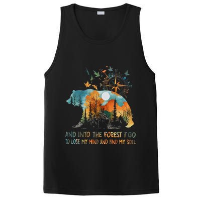 And Into The Forest I Go To Lose My Mind Camping Bear PosiCharge Competitor Tank