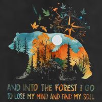 And Into The Forest I Go To Lose My Mind Camping Bear Trucker Hat