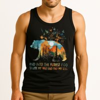 And Into The Forest I Go To Lose My Mind Camping Bear Tank Top