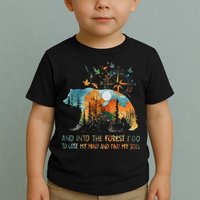 And Into The Forest I Go To Lose My Mind Camping Bear Toddler T-Shirt