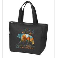 And Into The Forest I Go To Lose My Mind Camping Bear Zip Tote Bag