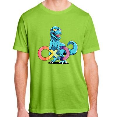 Autism Infinity Trex Dinosaur Gift Adult ChromaSoft Performance T-Shirt