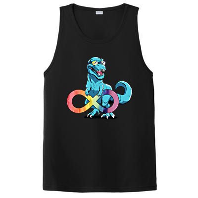 Autism Infinity Trex Dinosaur Gift PosiCharge Competitor Tank