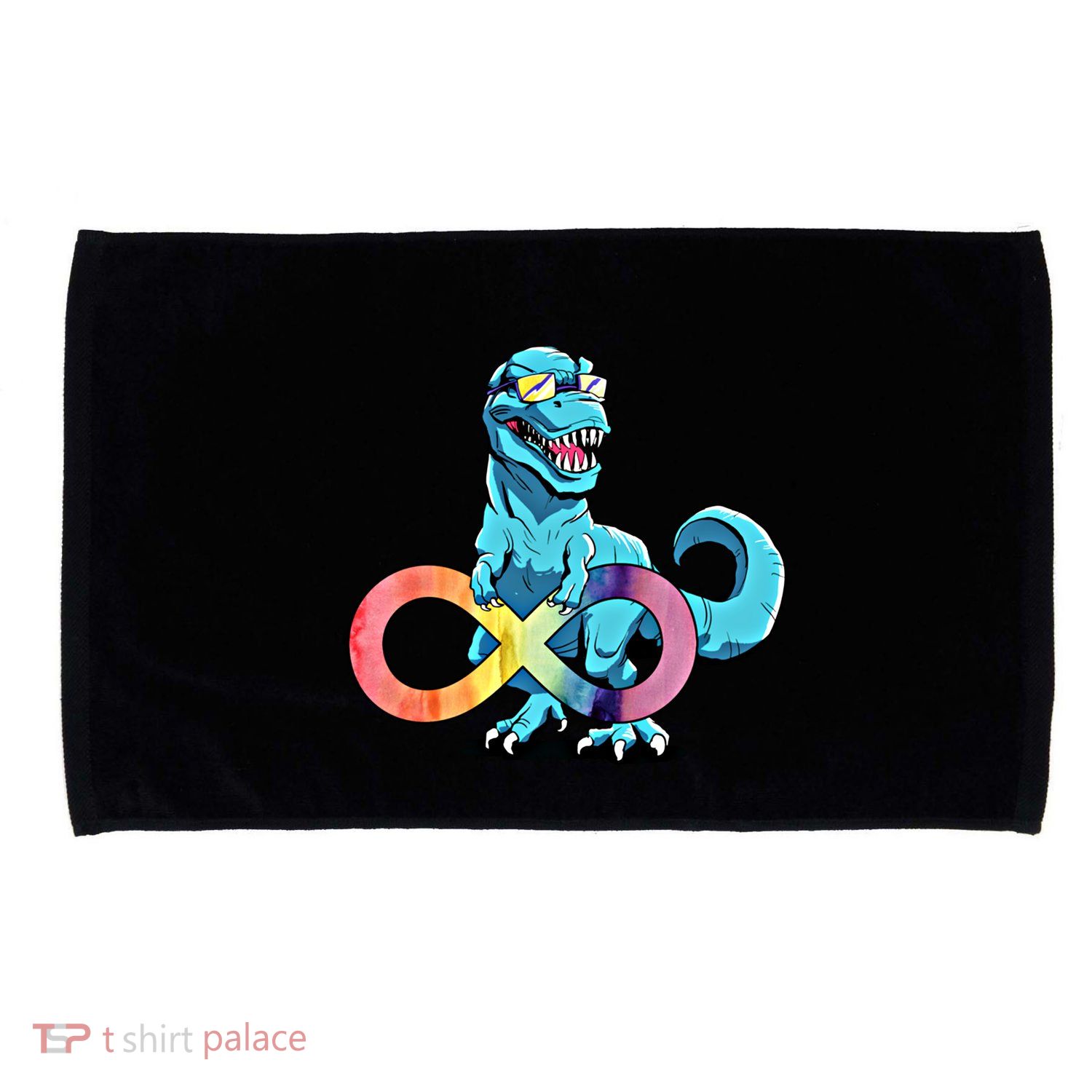 Autism Infinity Trex Dinosaur Gift Microfiber Hand Towel