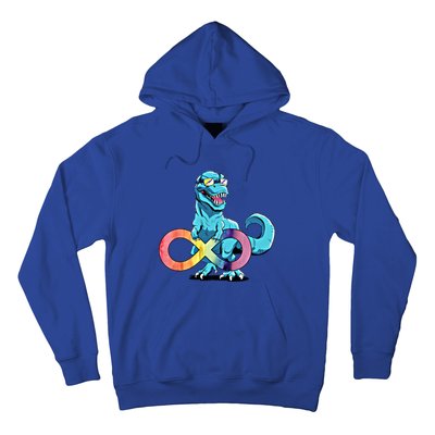 Autism Infinity Trex Dinosaur Gift Hoodie