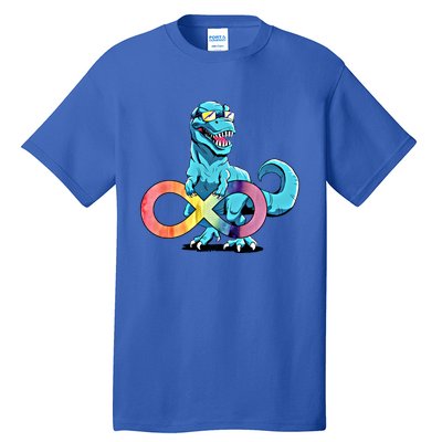 Autism Infinity Trex Dinosaur Gift Tall T-Shirt