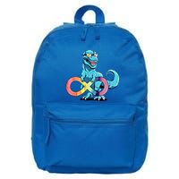 Autism Infinity Trex Dinosaur Gift 16 in Basic Backpack
