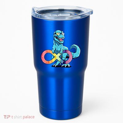 Autism Infinity Trex Dinosaur Gift Tumbler